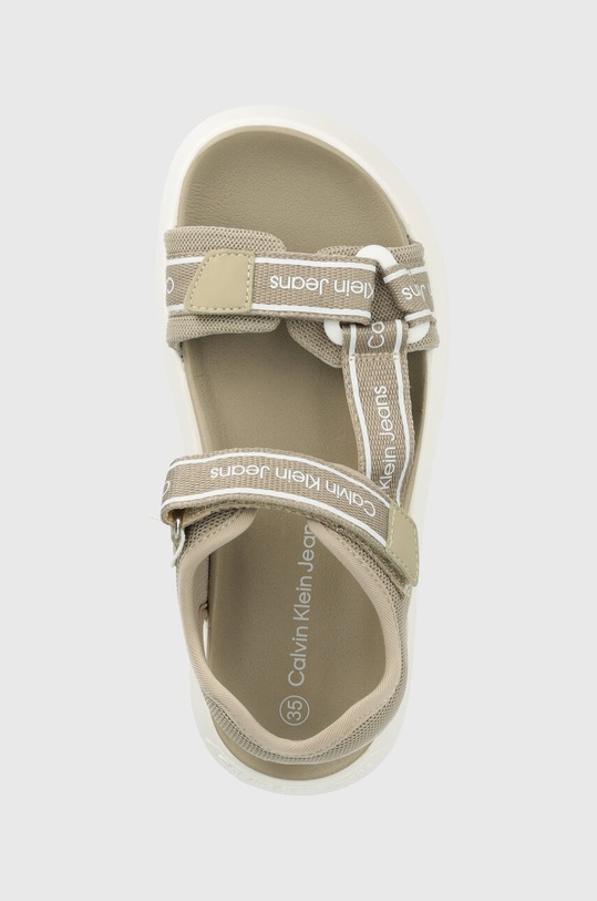 Calvin Klein Jeans sandały dziecięce beżowy V3B2.80619.35.38