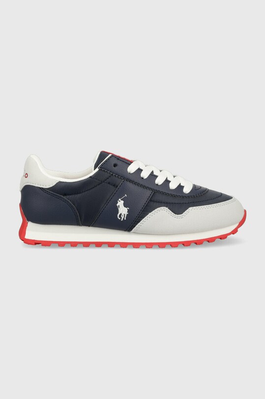 Αθλητικά Polo Ralph Lauren απομίμηση λείου δέρματος σκούρο μπλε RF104035