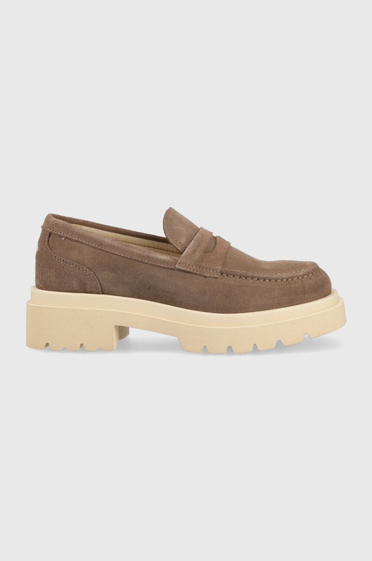 Gant mokasyny zamszowe Folida platforma zielony 26573760.G771