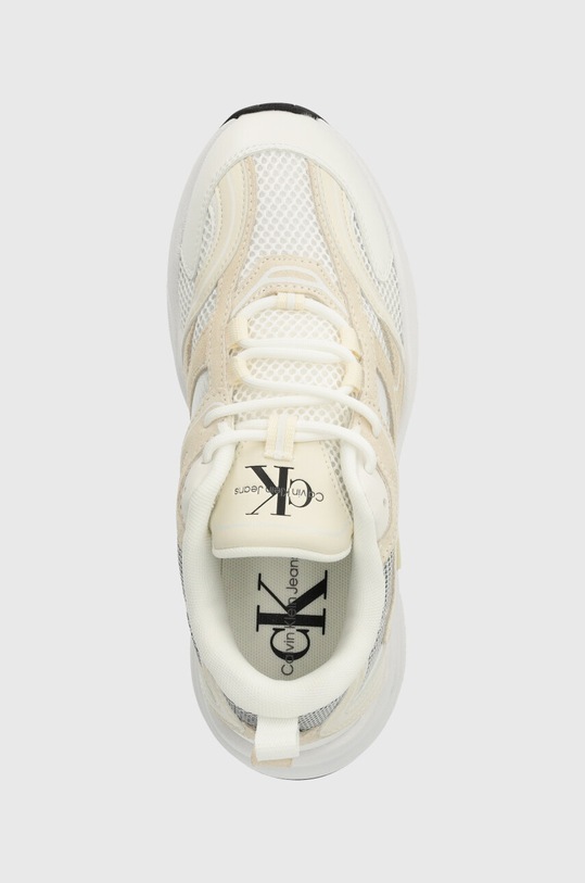Tenisky Calvin Klein Jeans RETRO TENNIS SU-MESH WN béžová YW0YW00891
