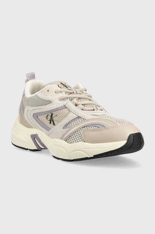Calvin Klein Jeans sneakersy YW0YW00891 RETRO TENNIS SU-MESH W YW0YW00891 beżowy AW24
