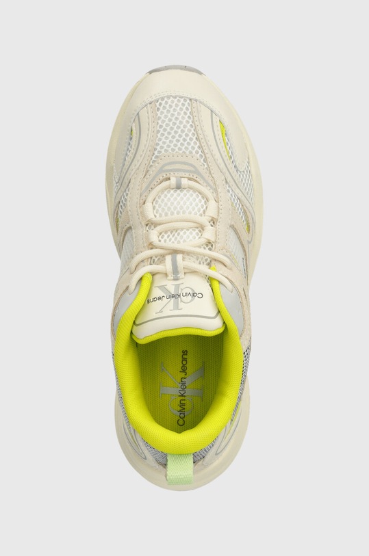 Calvin Klein Jeans sneakersy YW0YW00891 RETRO TENNIS SU-MESH W beżowy YW0YW00891
