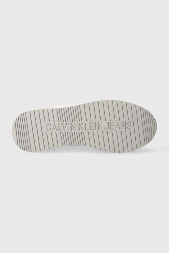 Calvin Klein Jeans sneakersy YW0YW00840 RUNNER SOCK LACEUP NY-LTH W YW0YW00840 biały