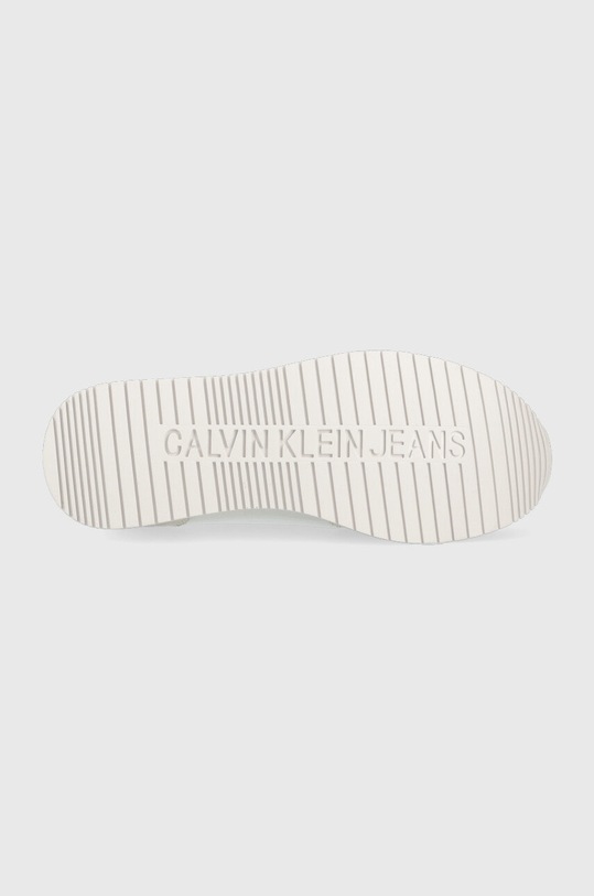 Calvin Klein Jeans sneakersy YW0YW00840 RUNNER SOCK LACEUP NY-LTH W YW0YW00840 biały