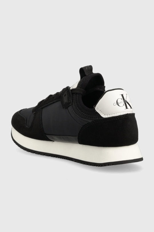 Încălțăminte Calvin Klein Jeans sneakers YW0YW00840 RUNNER SOCK LACEUP NY-LTH W YW0YW00840 negru
