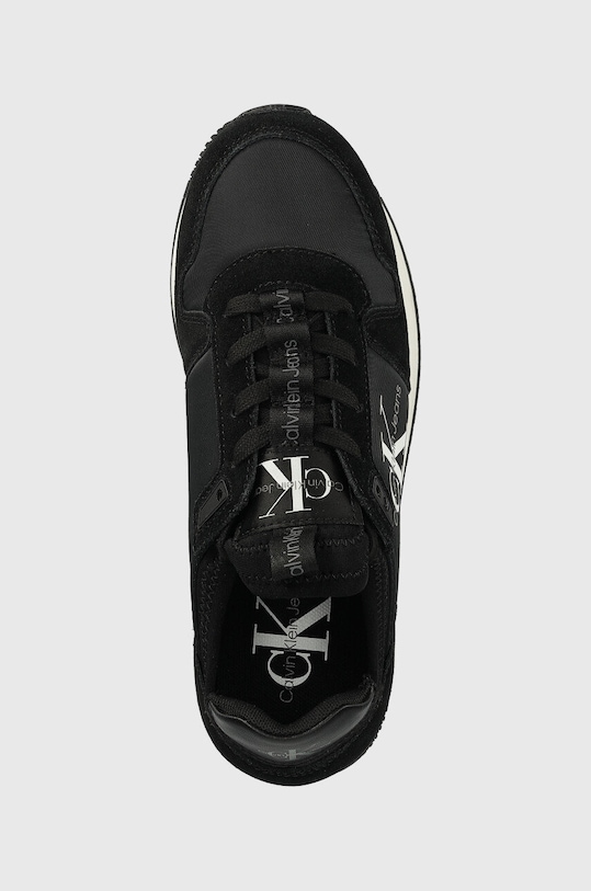 Tenisky Calvin Klein Jeans YW0YW00840 RUNNER SOCK LACEUP NY-LTH W černá YW0YW00840