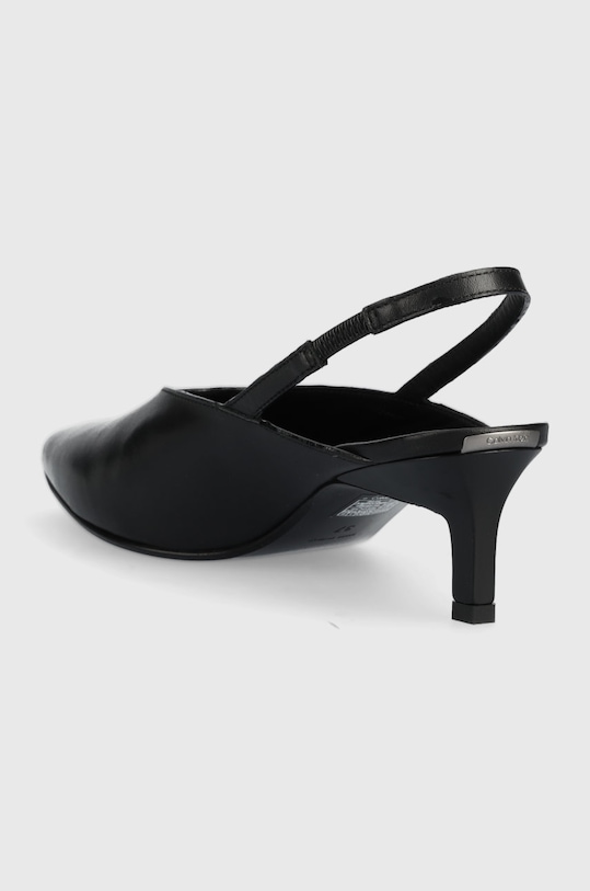 Boty Kožené lodičky Calvin Klein HW0HW01345 GEO STIL SLINGBACK PUMP 50 HW0HW01345 černá