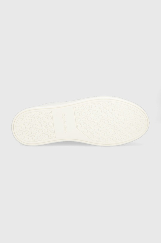 Кожени маратонки Calvin Klein HW0HW01353 LOGO CUPSOLE LACE UP HW0HW01353 бял