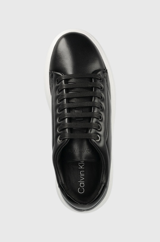 Kožené tenisky Calvin Klein HW0HW01356 BUBBLE CUPSOLE LACE UP černá HW0HW01356
