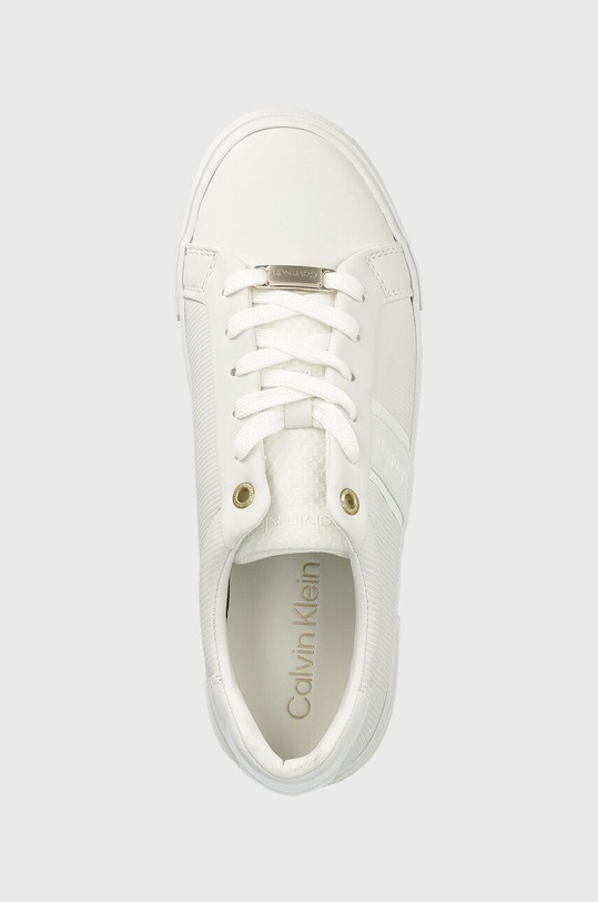 Calvin Klein sneakersy LOW PROFILE VULC LACE UP biały HW0HW01369
