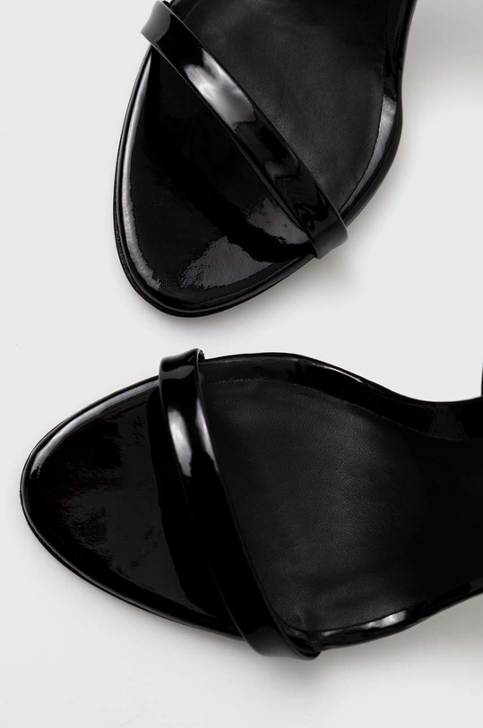 Calvin Klein sandale de piele negru HW0HW01632