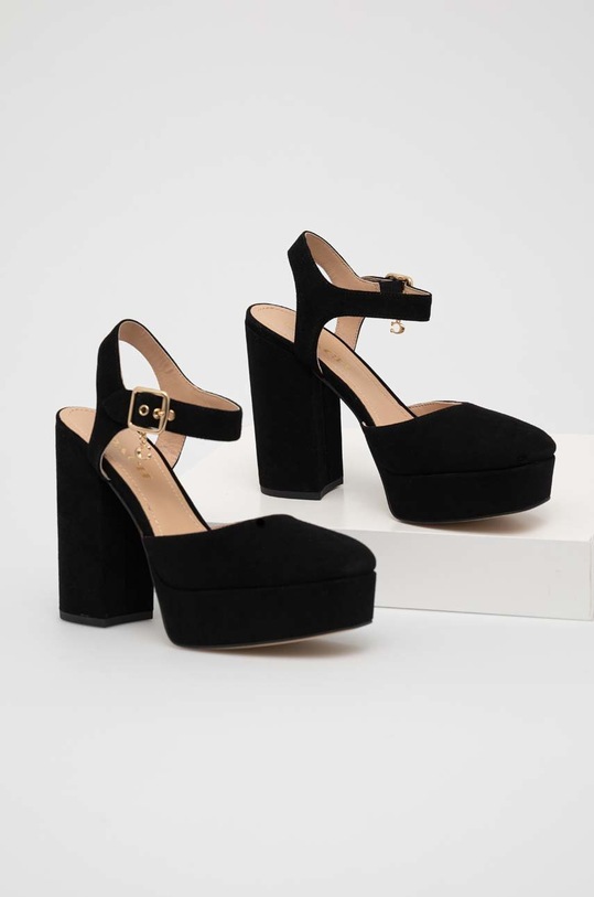 Coach czółenka zamszowe Isabella CE296.BLK czarny SS23
