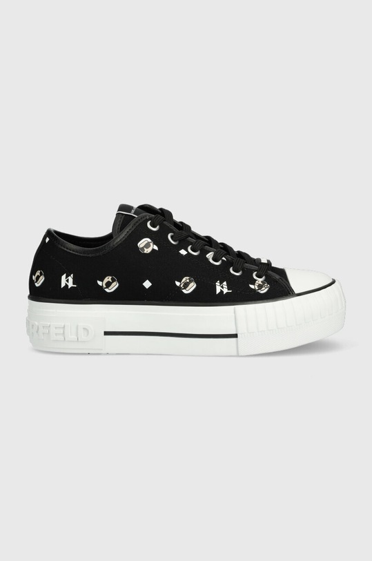 Кеди Karl Lagerfeld KL60415 KAMPUS MAX пласка чорний KL60415.900