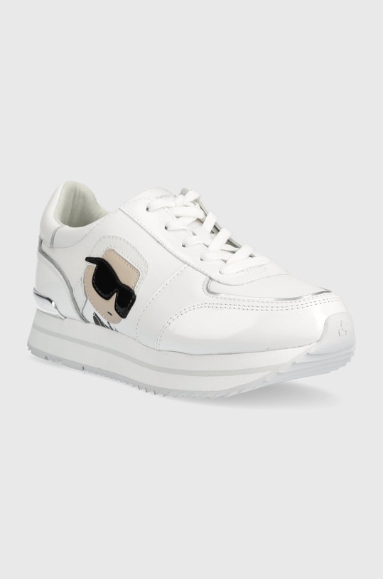 Karl Lagerfeld sneakersy skórzane VELOCITA II KL61930N.311 biały SS23