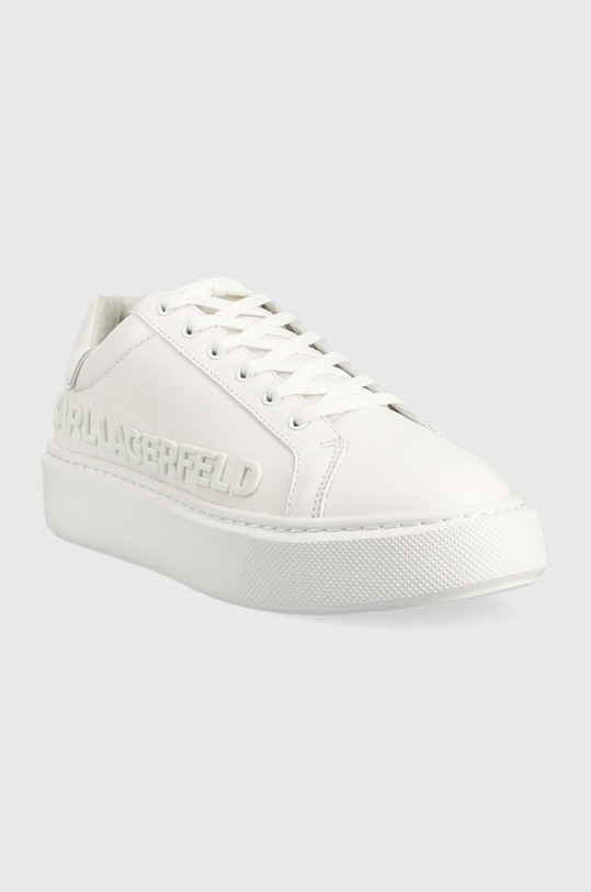 Karl Lagerfeld sneakersy skórzane MAXI KUP KL62210.01W biały SS23