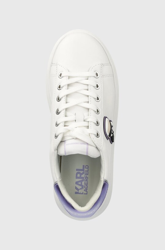 Karl Lagerfeld sneakers din piele KL62530 KAPRI alb KL62530.01V