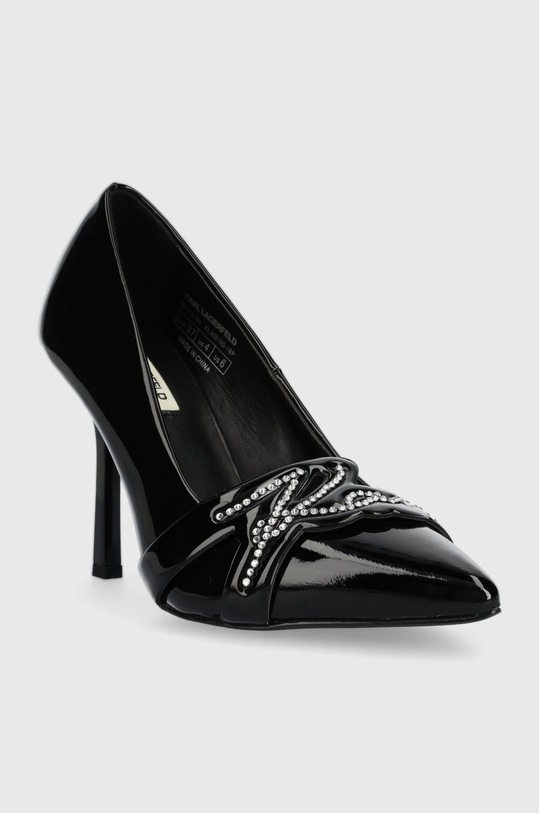 Karl Lagerfeld szpilki skórzane SARABANDE KL30919D.1BP czarny SS23