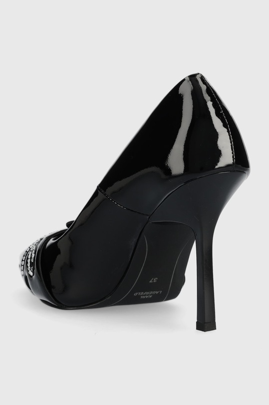 Obuwie Karl Lagerfeld szpilki skórzane SARABANDE KL30919D.1BP czarny