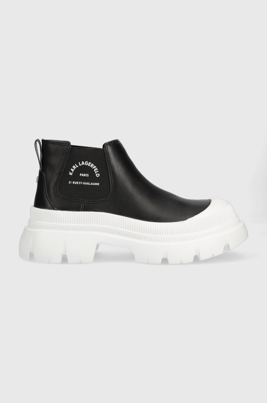 Boty s gumou Karl Lagerfeld TREKKA MAX platforma černá KL43530.00W