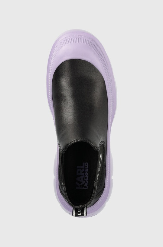 Karl Lagerfeld ghete chelsea de piele TREKKA MAX negru KL43530.00V