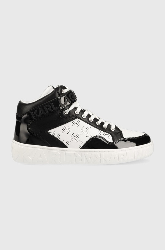 Δερμάτινα αθλητικά παπούτσια Karl Lagerfeld KL61056 KUPSOLE III πλατφόρμα μαύρο KL61056.001