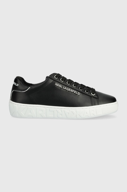 Karl Lagerfeld sneakersy skórzane KUPSOLE III KC Planet friendly czarny KL61018A.000