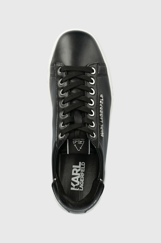 Karl Lagerfeld sneakersy skórzane KUPSOLE III KC czarny KL61018A.000