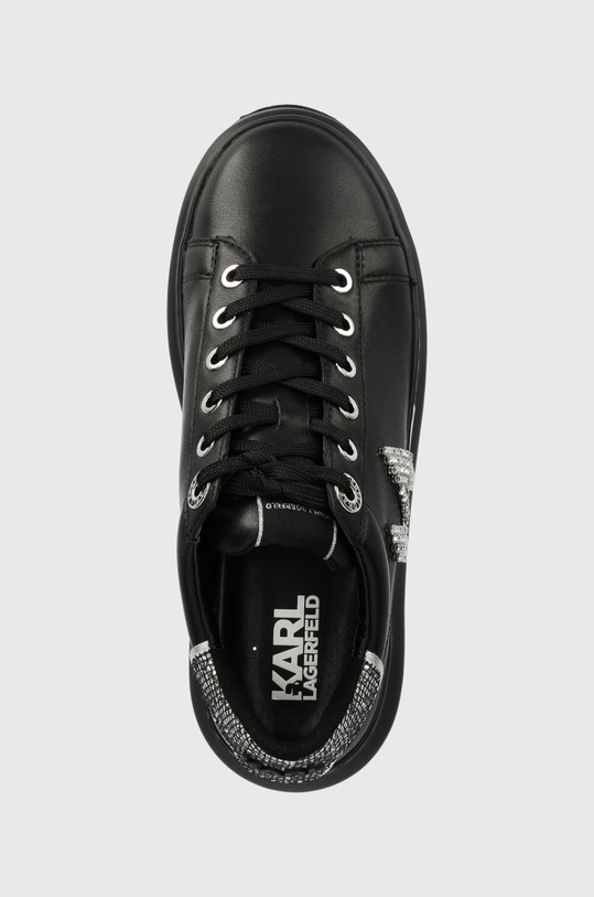 Karl Lagerfeld sneakersy skórzane KL62516D KAPRI czarny KL62516D.00S