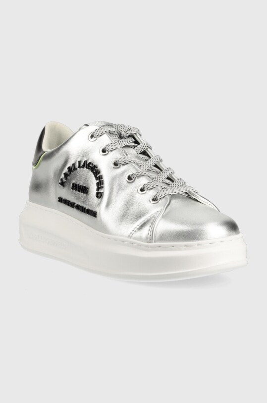 Karl Lagerfeld sneakersy skórzane KAPRI KL62539D.1SL srebrny SS23