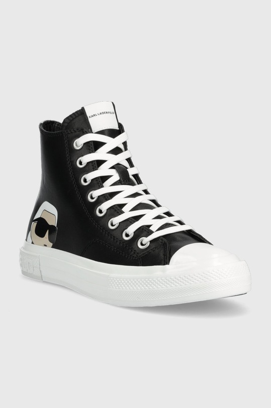 Karl Lagerfeld trampki skórzane KAMPUS III KL60355N.000 czarny SS23