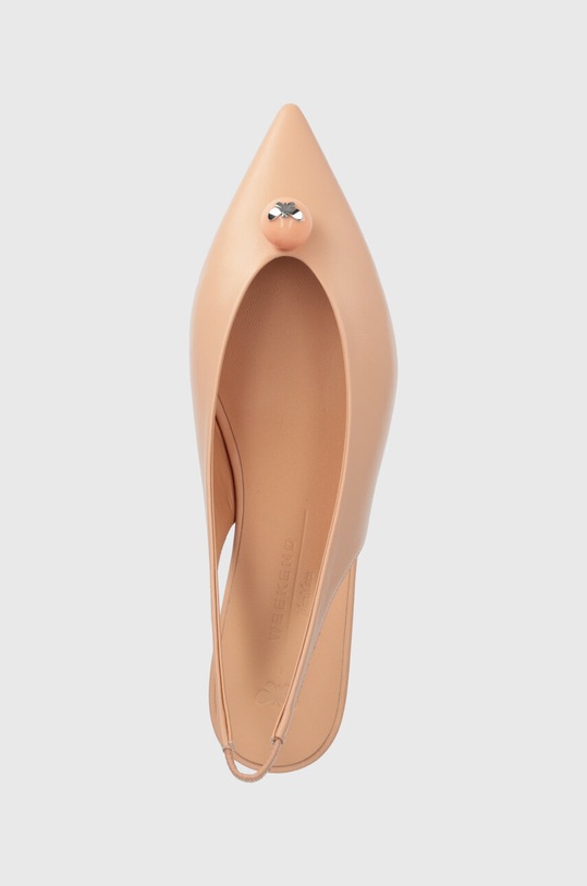 Шкіряні балетки Weekend Max Mara Ecuador 2355210134600 рожевий 2355210134600.050
