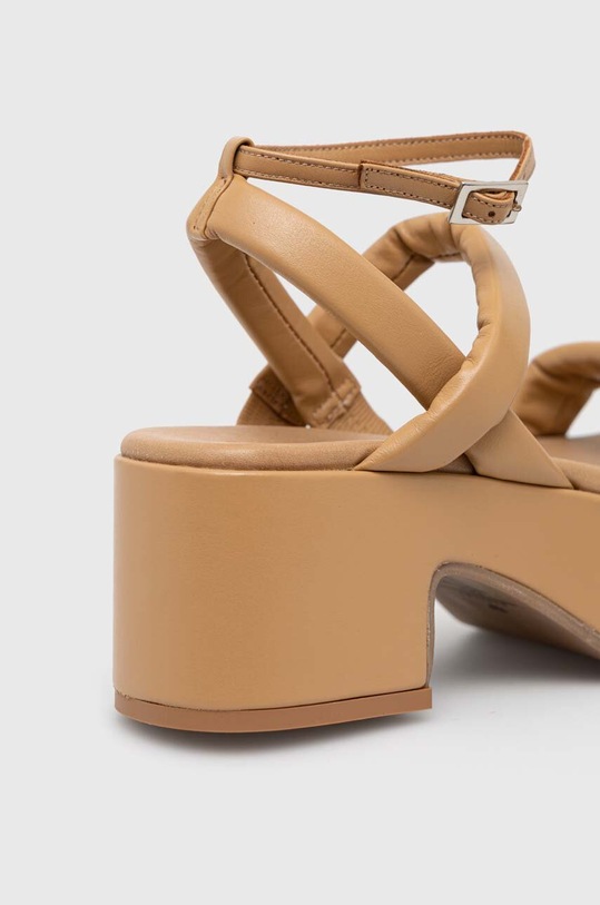 Încălțăminte Weekend Max Mara sandale de piele Alfeo 2355212134600 2355212134600.001 maro