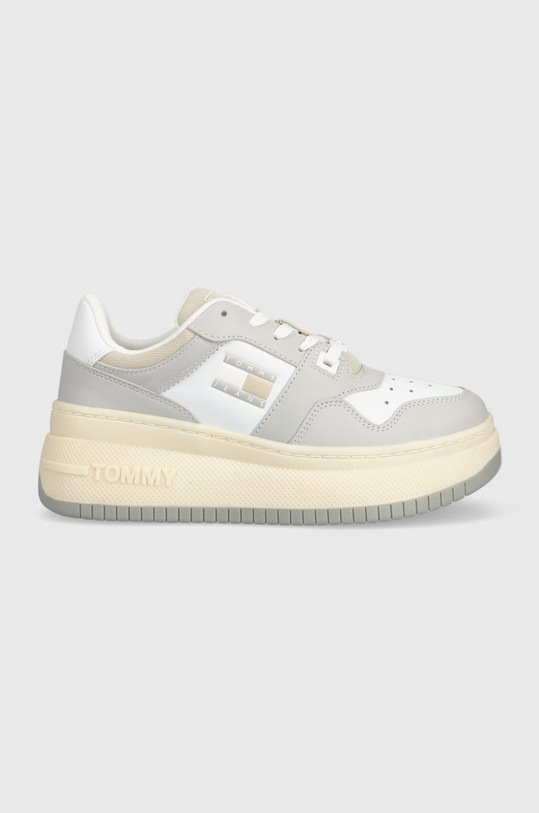 Tommy Jeans sneakersy EN0EN02025 MEG FLATFORM OPTION 1 imitacja skóry licowej szary EN0EN02025