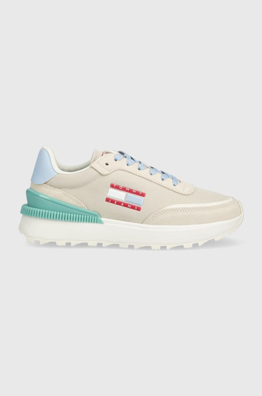 Tenisky Tommy Jeans EN0EN02028 WMNS EVOLVE textilní béžová EN0EN02028