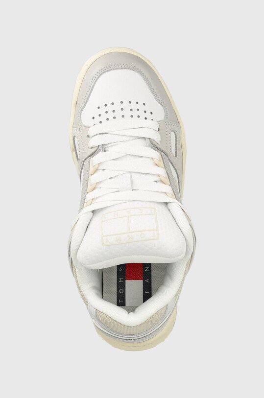 Шкіряні кросівки Tommy Jeans En0en02053 Wmns Droid Low бежевий EN0EN02053