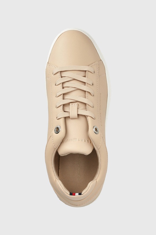 Kožené tenisky Tommy Hilfiger Fw0fw06511 Feminine Elevated Sneaker béžová FW0FW06511
