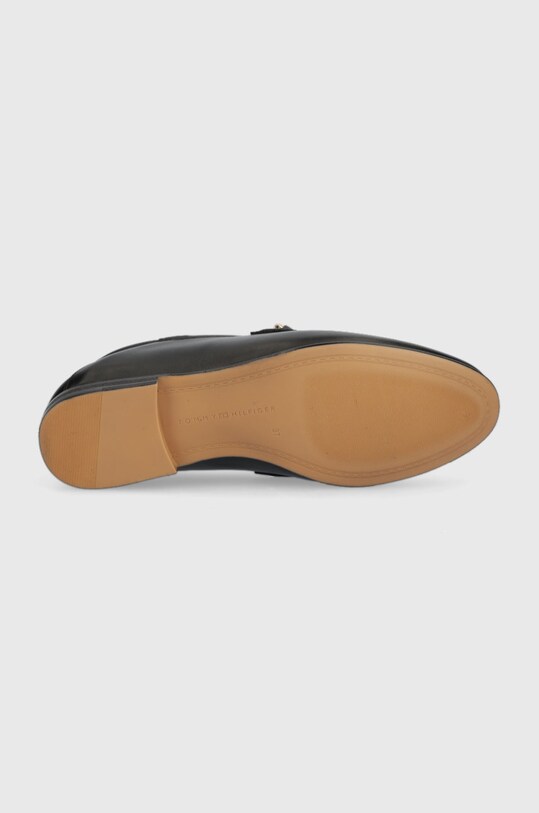 Tommy Hilfiger mokasyny skórzane CHAIN LOAFER FW0FW06843 czarny