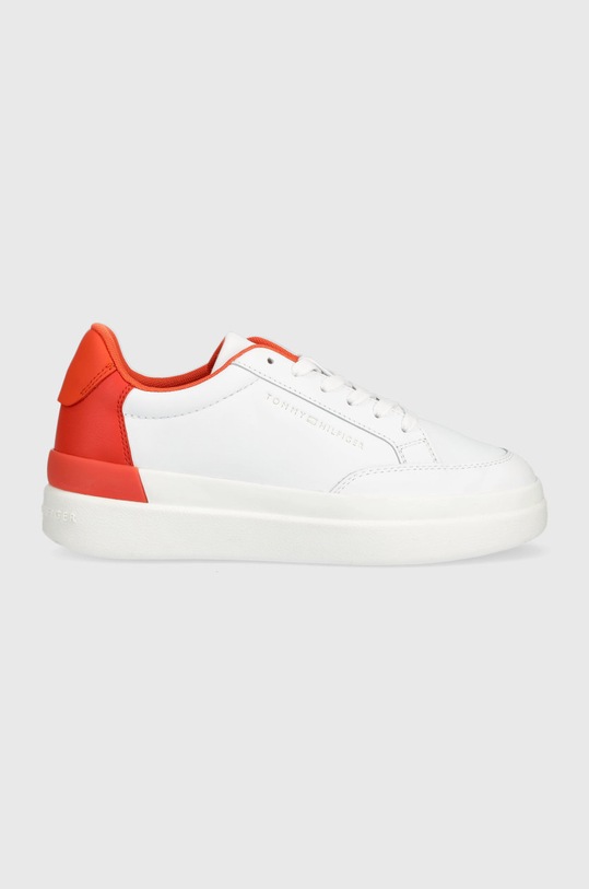 Tommy Hilfiger sneakers FW0FW06896 FEMININE SNEAKER WITH COLOR POP piele alb FW0FW06896