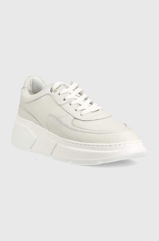 Tommy Hilfiger sneakersy skórzane FW0FW06855 CHUNKY LEATHER SNEAKER FW0FW06855 biały SS23