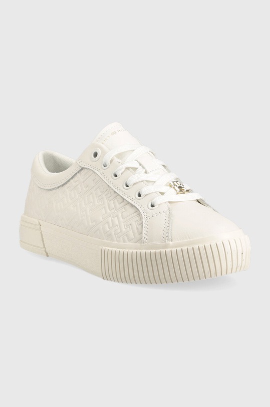 Kožne tenisice Tommy Hilfiger FW0FW06858 bijela SS23