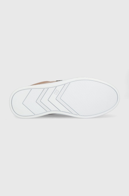 Kožené sneakers boty Tommy Hilfiger Th Court Sneaker FW0FW06854 hnědá