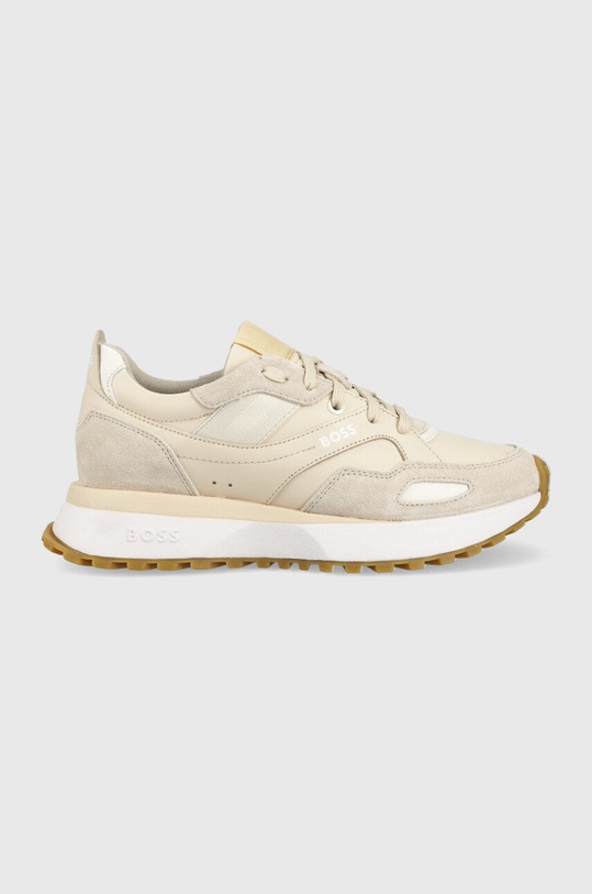 BOSS sneakersy skórzane Jonah skóra zamszowa beżowy 50486379.131