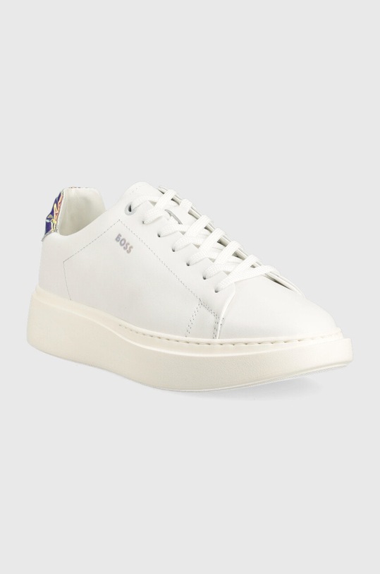 BOSS sneakersy skórzane Amber 50488202.124 biały SS23