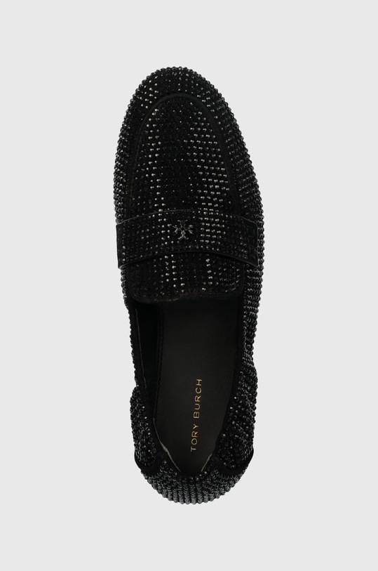 Велурени мокасини Tory Burch Ballet черен 143836.003