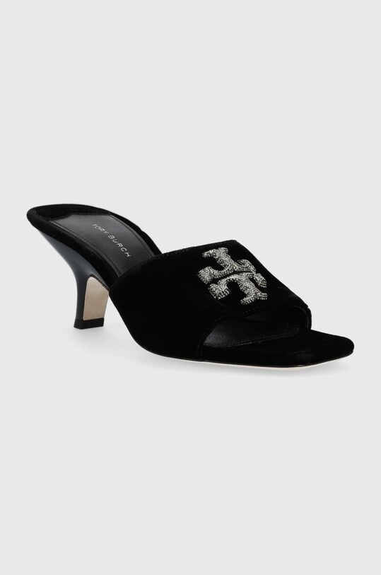 Tory Burch papuci Eleanor Pave 145421.007 negru SS23