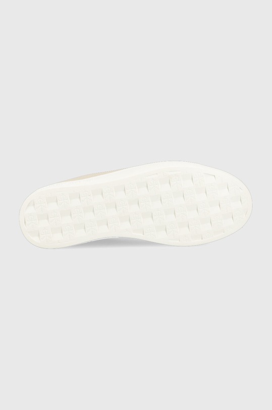 Calvin Klein Jeans sneakersy skórzane CLASSIC CUPSOLE FLUO CONTRAST WN YW0YW00912 beżowy