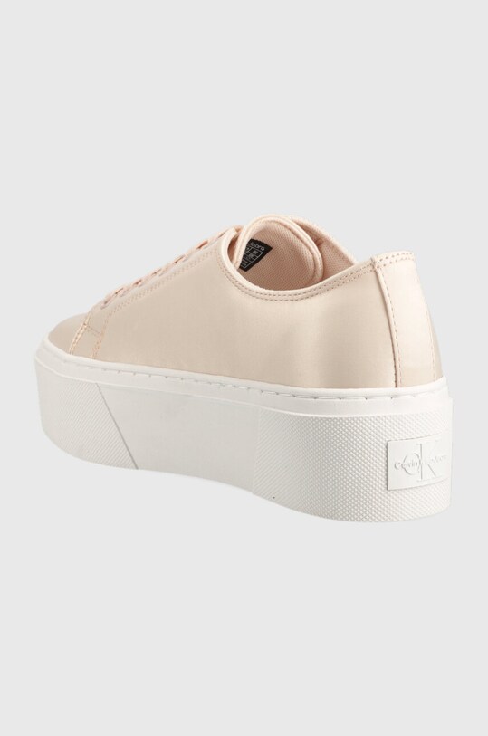 Obutev Superge Calvin Klein Jeans FLATFORM+ CUPSOLE SATIN YW0YW00917 roza