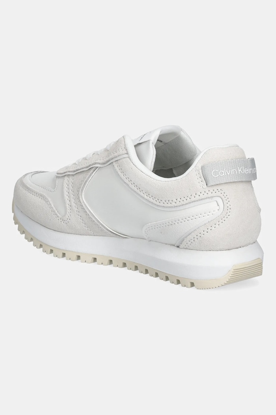 Взуття Шкіряні кросівки Calvin Klein Jeans TOOTHY RUNNER IRREGULAR LINES W YW0YW00934 бежевий