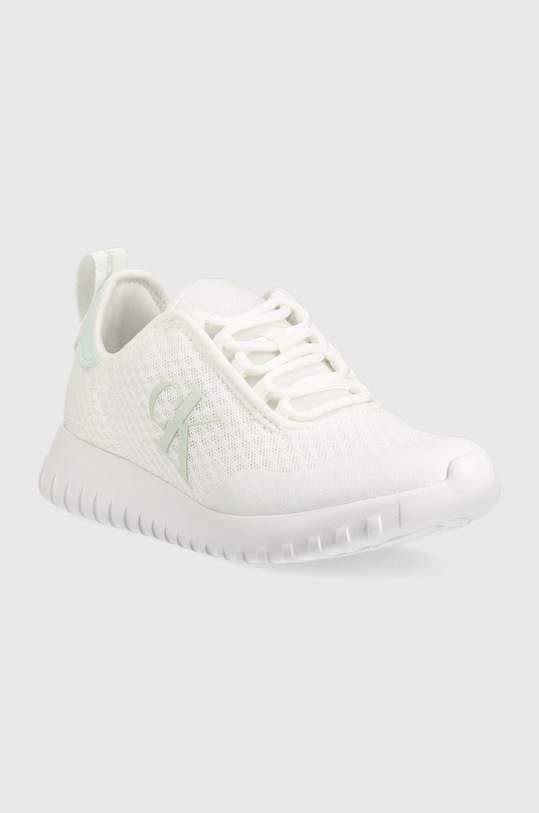 Αθλητικά Calvin Klein Jeans SPOR RUN EVA SLIPON OVER MESH WN YW0YW00937 λευκό SS23