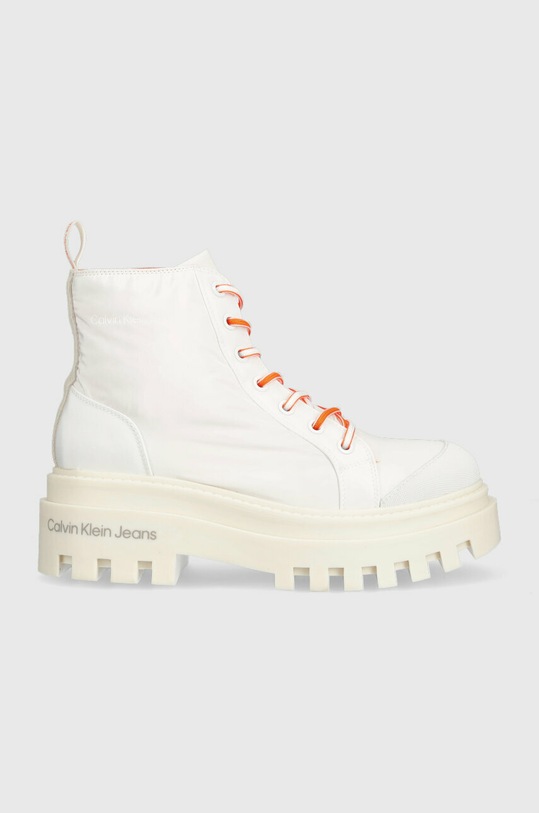 Кубинки Calvin Klein Jeans TOOTHY COMBAT BOOT SOFTNY платформа бял YW0YW00948